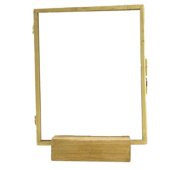 Photo frame metal 21x7x28cm Antique gold