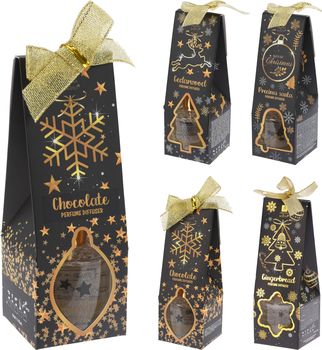 LUCHTVERFRISSER D5 H15CM 50ML XMAS 4 ASSORTIE GEUR