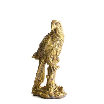 Vogel Polyresin 11x7.5x20cm Gold