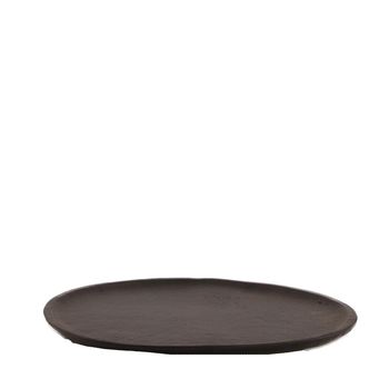 Plate aluminum 21.5x19x0.5cm Black