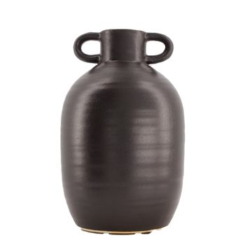 Vase ceramic Ø16.5x26cm Black
