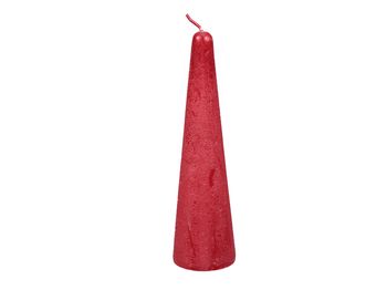 pc. 1 cone candle metallic 14 hrs. Red 41x150mm