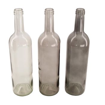 Bottle glass Ø7.5x30cm Mixed grey Mix