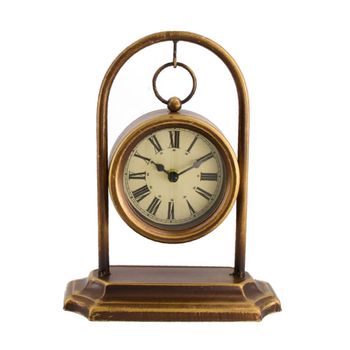 Clock iron 20x10.5x25cm Gold