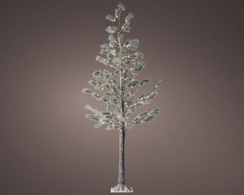 Boom snowy pine op stam groen/warm wit 80x210cm 128LED