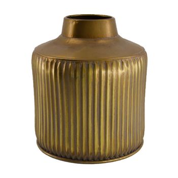 Vase metal Ø21.5x24cm Bronze