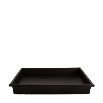 Tray metal 28x28x3.5cm Black