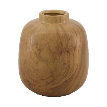 Vase Keramik Ø12x13,5cm Natur