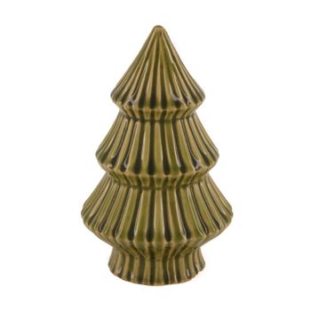 Baum Keramik Ø9x15cm Grün