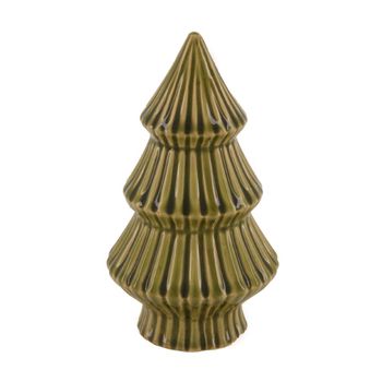 Baum Keramik Ø11.5x20cm Grün