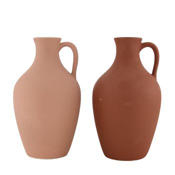 Vase terracotta Ø13.5x23.5cm Mixed