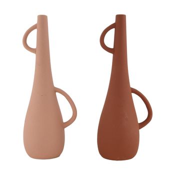 Vase terracotta 13.2x9.7x34.2cm Mixed