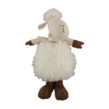 Statue sheep fabric 16x14x29cm