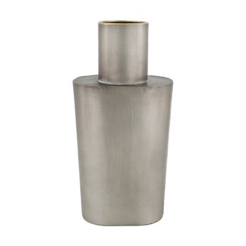 Flasche Metall 14x9x28,5cm Antikes Silber