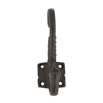 Hook cast iron 4.5x8.2x13cm Dark brown