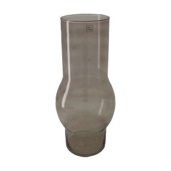 Vase glass Ø19x43cm Taupe