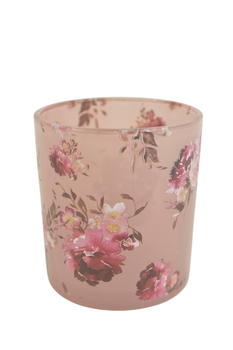 GLAS D7,3X8H ROSA BLUMEN
