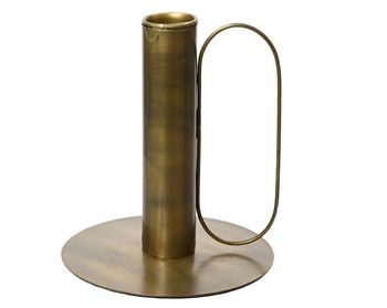 Kerzenständer Eisen Kupfer antik D10 H11cm