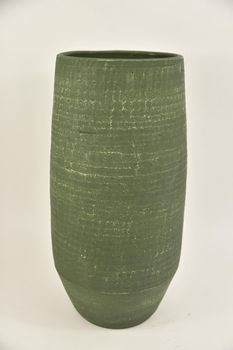 Vase "CAMILLA" Grün-Ziegel 25x50cm