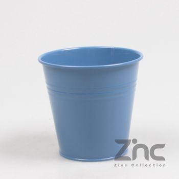 POT BLUE DISTANT GEGALVANISEERD H10 CM