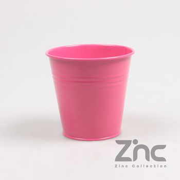 POT MAGENTA GEGALVANISEERD H10 CM