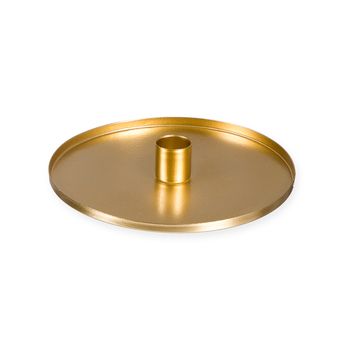 Metall-Kerzenhalter Ø 16 cm gold