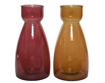 Vase recyceltes Glas verblassen 2kl.ass - dia21.5-H43.5cm - assortiert