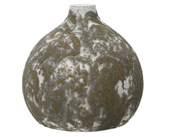 Vase terrakotta braun-waschiert H25 T27cm