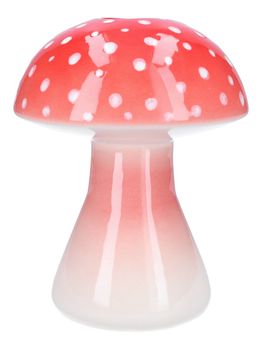 Vaas Paddenstoel Champignon Rood D16 H20.5 cm Keramiek