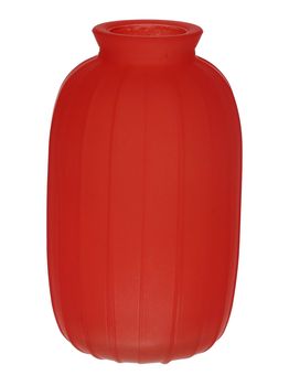 Glass bottle Carmen d4/7xh12 cherry red matt