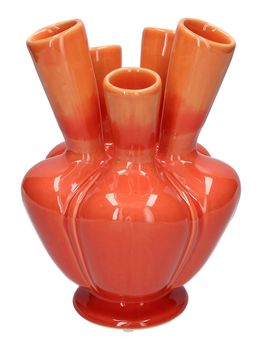 Vase Talia d13xh17cm orange/cherry