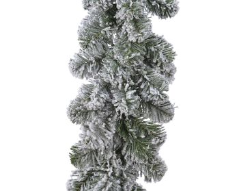 Imperial garland snowy indoor green/white dia25 L270 cm