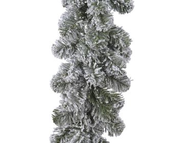 Imperial Girlande verschneit Indoor grün/weiß dia30 L270 cm