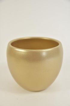Blumentopf Schale, 14 cm - Gold