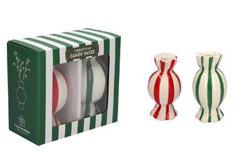 Gift box 2pcs Vase Candy d6xh11.5 showbox