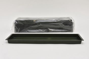 10er-Pack doppelte Ziegelschale grün 50x12cm