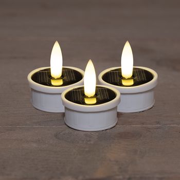 THEELICHT SOLAR 3D LONT SET VAN 3 WIT / BLISTER