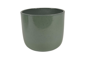 Pot Boule graniet groen glans 18cm