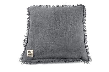 Cushion Denim-Grey with filling 45x45cm grey denim