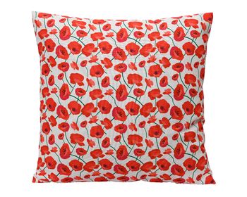 Kussen polyester buiten rood/kleur L.45cm x W.45cm x H.4cm