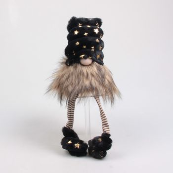 KERSTKABOUTER SLAAPMUTS 16X12X56 CM ZWART