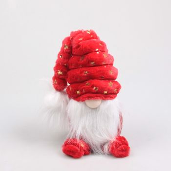 KERSTKABOUTER SLAAPMUTS 19X13X36 CM ROOD