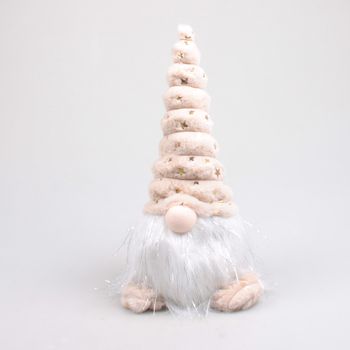 KERSTKABOUTER TOBY M/LED 20X20X40 CM BEIGE