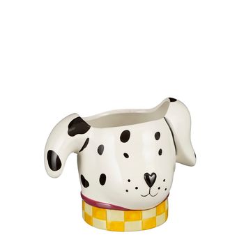 Funny pot hond wit - l20xb16xh16cm
