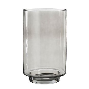Pascal Vase Glas grau - h36xd22cm