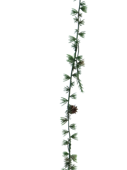 Lariks Indy garland w/cones 180cm green