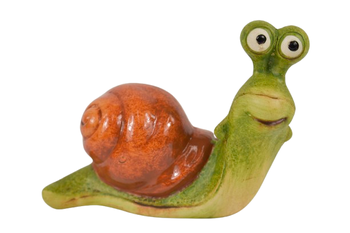 SNAIL CERAMIC 12,5X7,5X11H GREEN