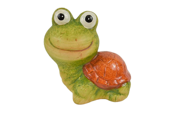TURTLE CERAMIC 9X6,5X9,3H GREEN