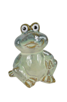 FROSCH 8,8X7X9,5CM PORZELLAN GRÜN