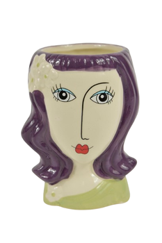 LADY POT CERAMIC D9X12H BORDEAUX
